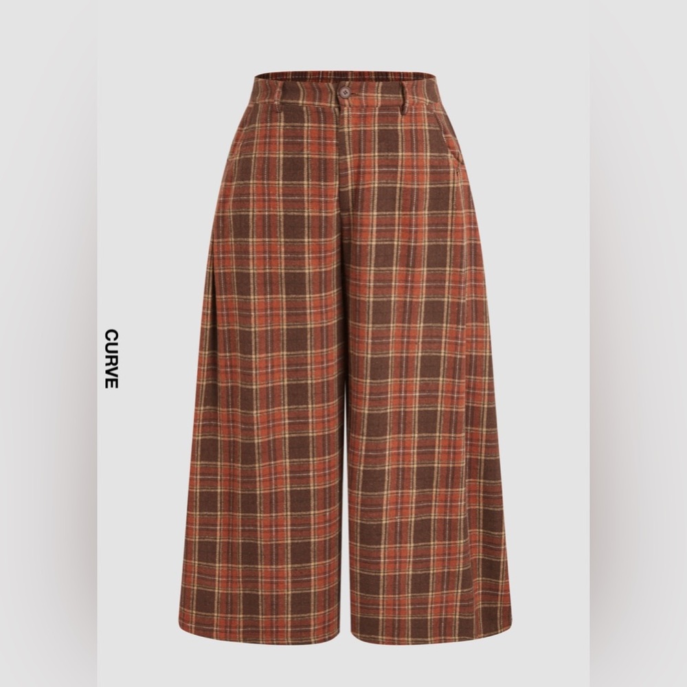 Plaid Trousers 1X